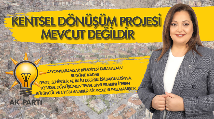 Kentsel dönüşüm projesi mevcut değildir